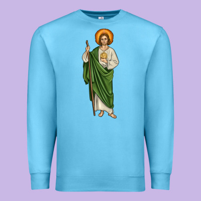 San Judas Premium Sweatshirt Designed By Jahusdesignshop