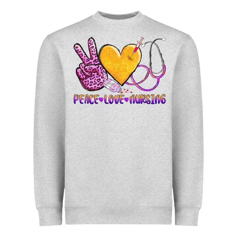 Peace Love Nursing Heavyweight Sweatshirt by AdoDesignShop | Teevron