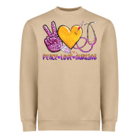 Mushroom peace love nursing Heavyweight Sweatshirt - AdoDesignShop
