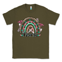 Army Green nurse rainbow Classic Tee - CowGirlArtShop