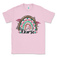 Bubblegum Pink nurse rainbow Classic Tee - CowGirlArtShop