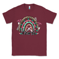 Burgundy nurse rainbow Classic Tee - CowGirlArtShop
