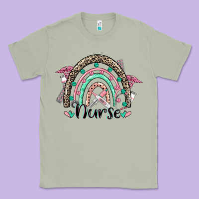 Nurse Rainbow Classic Tee Designed By Cowgirlartshop