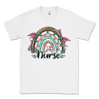 White nurse rainbow Classic Tee - CowGirlArtShop