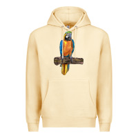 Pina Colada blue throated macaw Premium Hoodie - LillyAllenDesigns