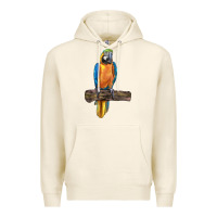 Tofu blue throated macaw Premium Hoodie - LillyAllenDesigns