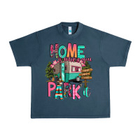 Midnight Navy home is where we park it Urban Heavy Tee - RanaPortraitStore