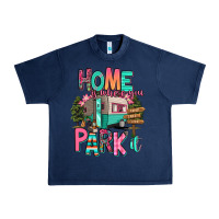 Navy home is where we park it Urban Heavy Tee - RanaPortraitStore