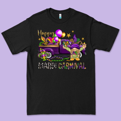 Happy Mardi Carnival With Truck Premium Tee Designed By Howdyjamesfarm