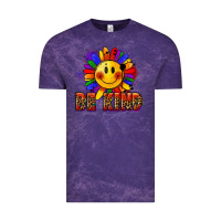 Cloud Purple Be kind pride Vintage Tee - FaDigitalArtStudio