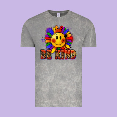 Be Kind Pride Vintage Tee Designed By Fadigitalartstudio
