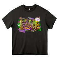 Asphalt mardi gras love nurse Heavy Core Tee - CowGirlArtShop