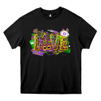 Black mardi gras love nurse Heavy Core Tee - CowGirlArtShop