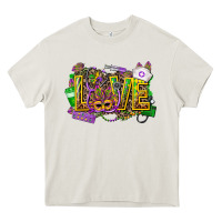 Cream mardi gras love nurse Heavy Core Tee - CowGirlArtShop