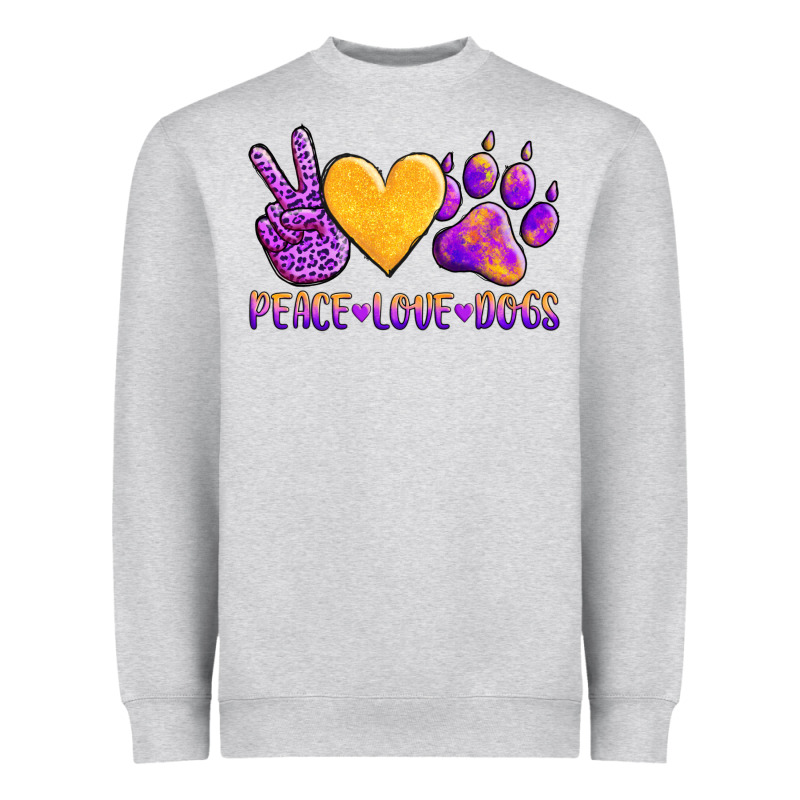 Peace Love Dogs Heavyweight Sweatshirt by AdoDesignShop | Teevron