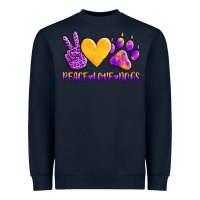 Navy peace love dogs Heavyweight Sweatshirt - AdoDesignShop