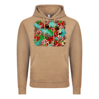 Vintage Coffee Christmas Plaid Turquoise Glitter Cowhide Vintage Hoodie - FaDigitalArtStudio