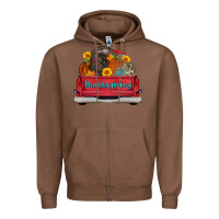 Chestnut thanksgiving truck turkey pumpkin Zipper Hoodie - AdoDesignShop