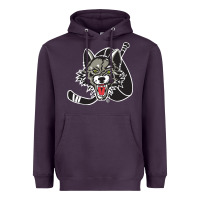 Plum chicago wolves Heavyweight Hoodie - DesigneFamous
