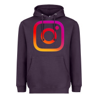 Plum instagram Heavyweight Hoodie - DesigneFamous