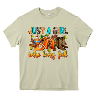 Mossy Just a girl who loves Fall Heavy Core Tee - RanaPortraitStore