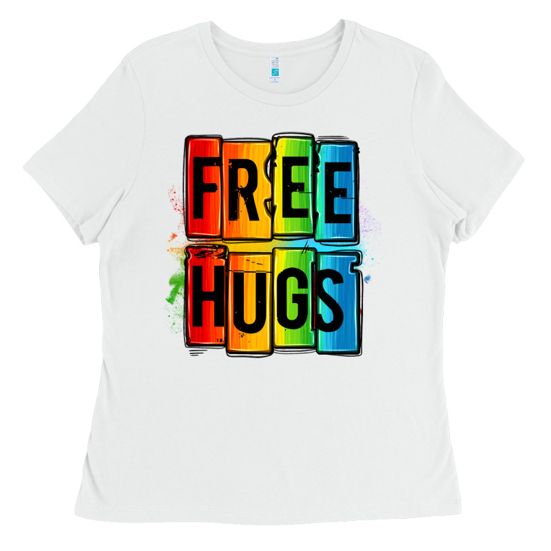 Free Hugs Ladies Tee by OliviaCreatesArt | Teevron