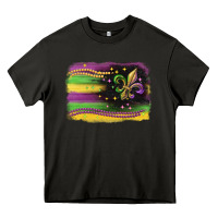 Asphalt mardi gras flag Heavy Core Tee - CowGirlArtShop