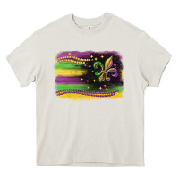 Cream mardi gras flag Heavy Core Tee - CowGirlArtShop
