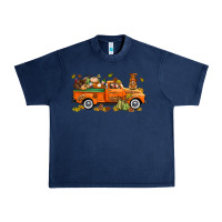 Navy thanksgiving truck with gnome bbs Urban Heavy Tee - BundleAndBundleShop