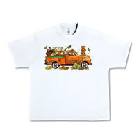 White thanksgiving truck with gnome bbs Urban Heavy Tee - BundleAndBundleShop
