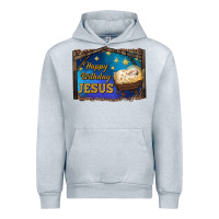 Heather Grey happy birthday jesus Urban Hoodie - RanaPortraitStore
