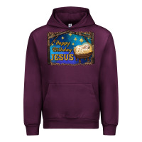 Mauve Wine happy birthday jesus Urban Hoodie - RanaPortraitStore