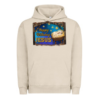 Pigment French Oak happy birthday jesus Urban Hoodie - RanaPortraitStore