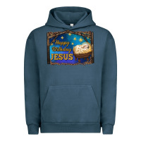 Pigment Midnight Navy happy birthday jesus Urban Hoodie - RanaPortraitStore