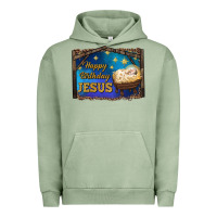 Pigment Oil Green happy birthday jesus Urban Hoodie - RanaPortraitStore