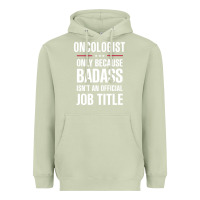 Matcha oncologist because badass isn't a job title cool gift Heavyweight Hoodie - DesigneFamous