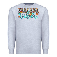 Heather Grey teacher vibes Premium Sweatshirt - JahusDesignShop