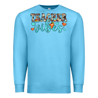 Ocean Blue teacher vibes Premium Sweatshirt - JahusDesignShop