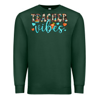 Sports Green teacher vibes Premium Sweatshirt - JahusDesignShop