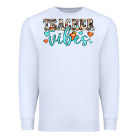 White teacher vibes Premium Sweatshirt - JahusDesignShop