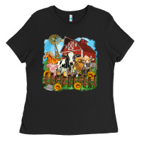 Black farm life olivia Ladies Tee - OliviaCreatesArt