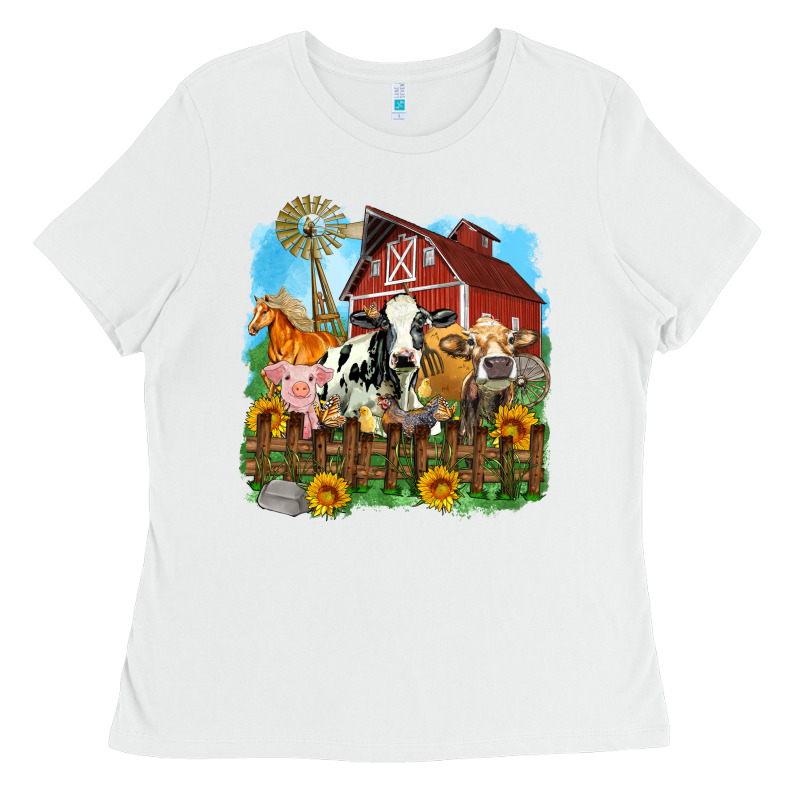 Farm Life Olivia Ladies Tee by OliviaCreatesArt | Teevron