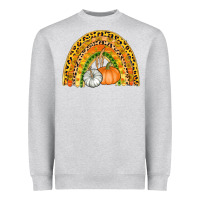 Heather Grey fall rainbow Heavyweight Sweatshirt - AdoDesignShop