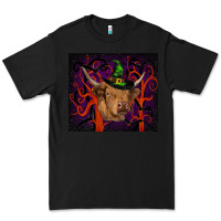 Black halloween glitter highland cow tumbler Premium Tee - RanaPortraitStore