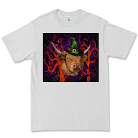 Dove Grey halloween glitter highland cow tumbler Premium Tee - RanaPortraitStore