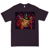 Plum halloween glitter highland cow tumbler Premium Tee - RanaPortraitStore