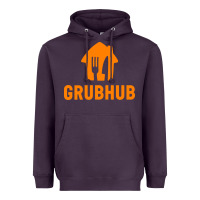 Plum Grubhub t-shirt Heavyweight Hoodie - DesigneFamous