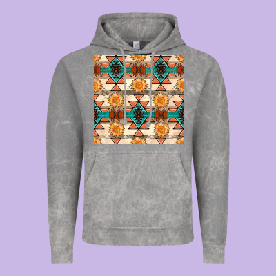 Native American Aztec Seamless Pattern 1 Vintage Hoodie Designed By Bundleandbundleshop
