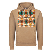 Vintage Coffee native american aztec seamless pattern 1 Vintage Hoodie - BundleAndBundleShop