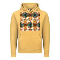 Vintage Mustard native american aztec seamless pattern 1 Vintage Hoodie - BundleAndBundleShop